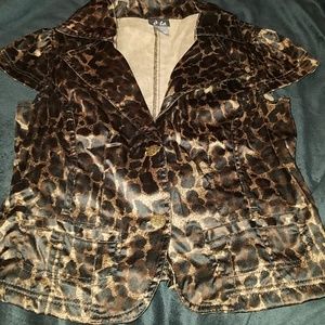 Cheetah print jacket